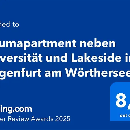 Traumapartment Neben Universitaet Und Lakeside In ! Apartment